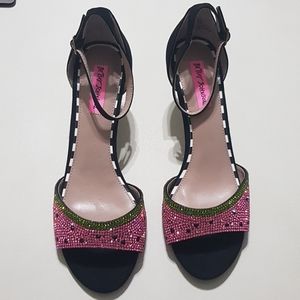 Betsey Johnson Watermelon Sandal Tavie Heel